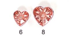 中孔桃心雙面水鑽