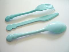 PLA雙圓餐具組