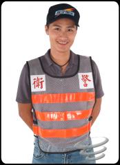警衛背心-W1::::台南團體服,活動背心,選舉背心,廣告背心,志工背心,工程背心,網狀背心,環保背心,釣魚背心,反光背心:::