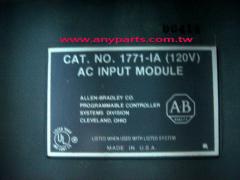 (A-B PLC) ALLEN BRADLEY 1771 PROGRAMMABLE CONTROLLER CPU:1771-IA AC INPUT MODULE