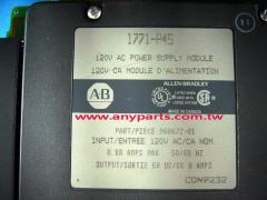 (A-B PLC) ALLEN BRADLEY 1771 PROGRAMMABLE CONTROLLER CPU1771-P4S POWER SUPPLY MO