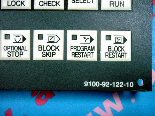 YASKAWA 9100-92-122-10 OPERATOR INTERFACE CONTROL Keyboard CNC Keypad ...