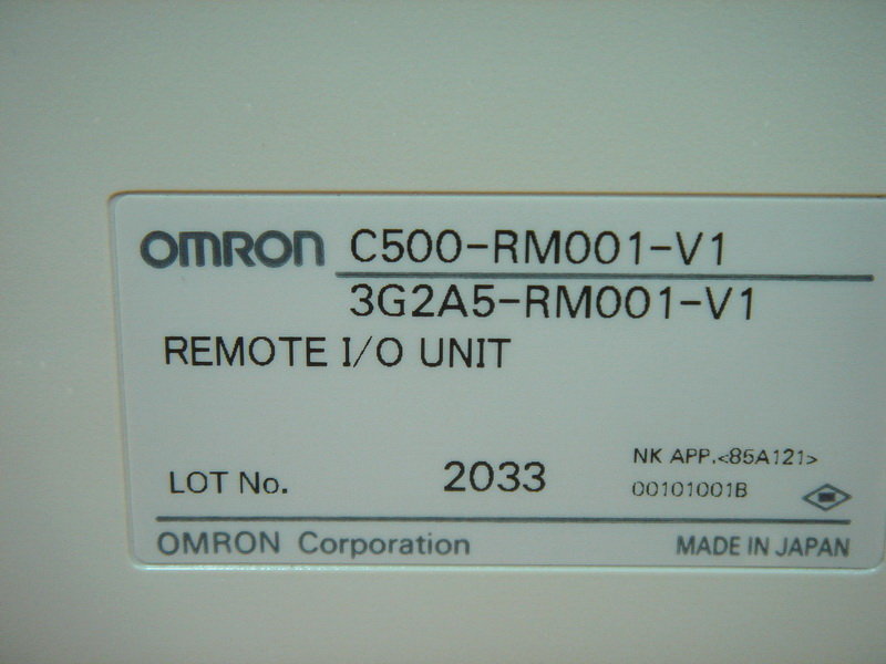 OMRON REMOTE I/O UNIT C500-RM001-V1 / 3G2A5-RM001-V1::::裕益科技有限公司 ...