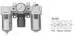 空氣過濾器＋減壓閥＋給油器--YAC 3000, 4000