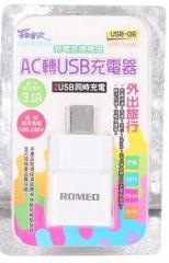 羅密歐 AC轉USB充電器 3.1A