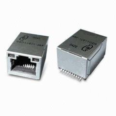 49F Series . 10/100Base-TX SMD Tab-Up RJ45 Jack With Magnetic Module(49F Series)