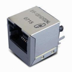 51F Series . 10/100Base-T 180° RJ45 Jack With Magnetic Module(51F Series)
