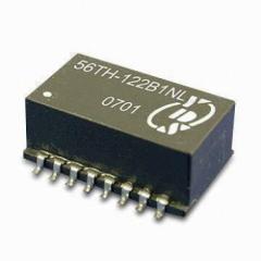 56TH Series . T1/CEPT/ISDN-PRI Interface SMD Transformer . 3KVrms Reinforced Ins